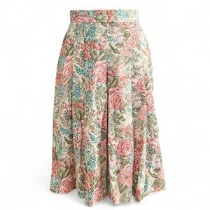 Floral A-Line Skirt - Multicolor